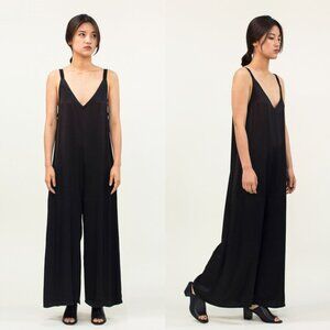 LACAUSA Black Santi Jumpsuit Size Small 41377